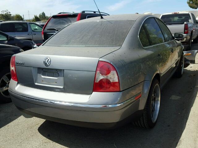 WVWPD63B83P197496 - 2003 VOLKSWAGEN PASSAT GLS CHARCOAL photo 4