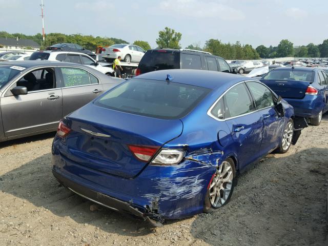 1C3CCCEG8FN523794 - 2015 CHRYSLER 200 C BLUE photo 4