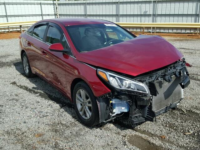 5NPE24AF0FH137154 - 2015 HYUNDAI SONATA SE RED photo 1