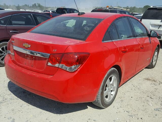 1G1PC5SB7F7131548 - 2015 CHEVROLET CRUZE LT RED photo 4