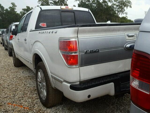 1FTFW1CF2DFA53381 - 2013 FORD F150 SUPER WHITE photo 3