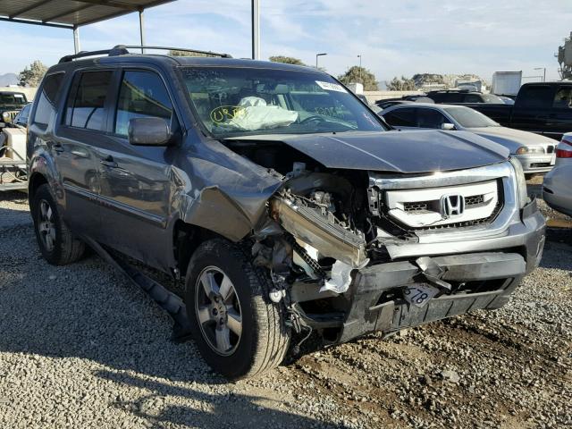 5FNYF3H50BB040277 - 2011 HONDA PILOT EXL GRAY photo 1