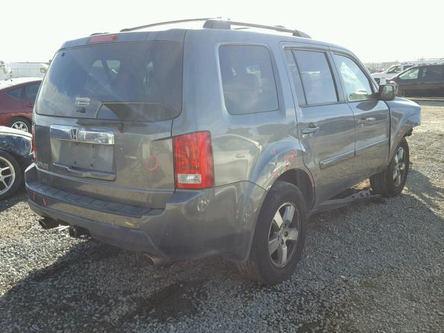 5FNYF3H50BB040277 - 2011 HONDA PILOT EXL GRAY photo 4