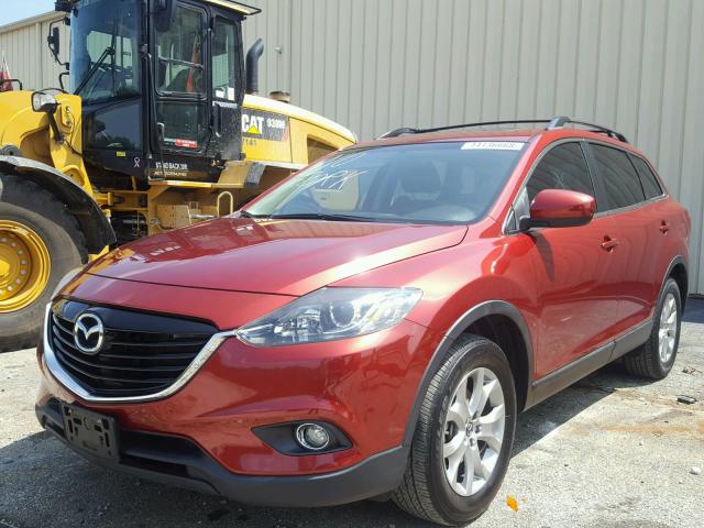 JM3TB2CA4F0449222 - 2015 MAZDA CX-9 TOURI RED photo 2