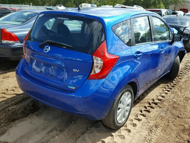 3N1CE2CP3FL389802 - 2015 NISSAN VERSA NOTE BLUE photo 4