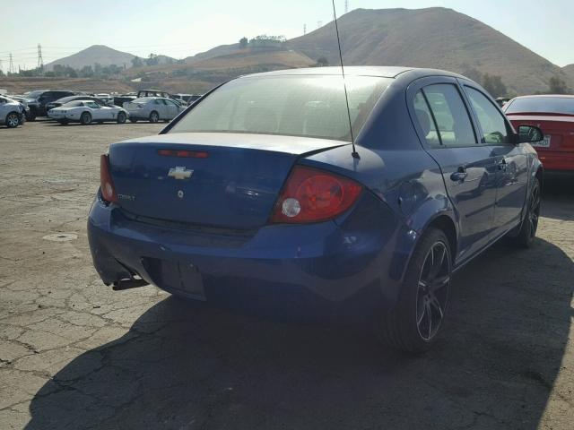 1G1AK52F957599386 - 2005 CHEVROLET COBALT BLUE photo 4