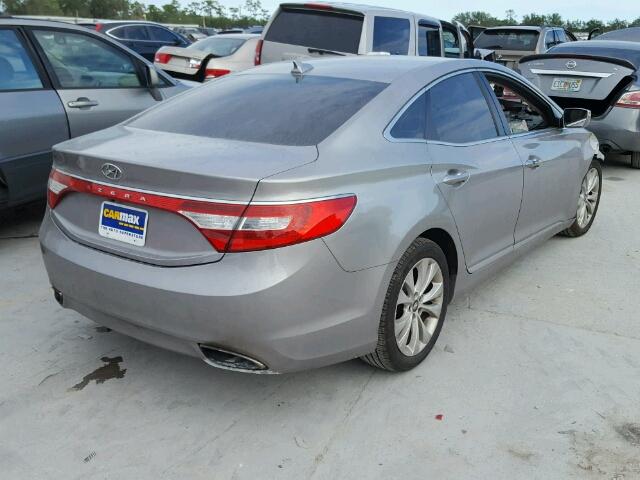 KMHFG4JG0DA206696 - 2013 HYUNDAI AZERA GRAY photo 4