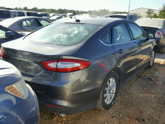 3FA6P0G71GR397758 - 2016 FORD FUSION S GRAY photo 4