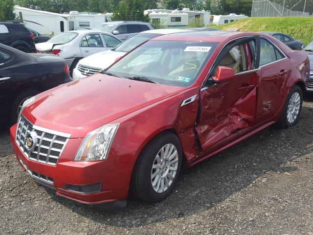 1G6DH5E59D0126197 - 2013 CADILLAC CTS LUXURY RED photo 2