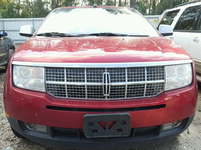 2LMDU68C38BJ10347 - 2008 LINCOLN MKX MAROON photo 10