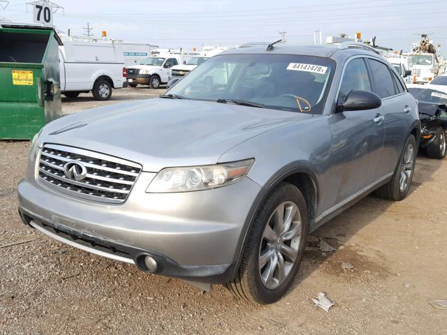 JNRBS08W58X400344 - 2008 INFINITI FX45 GRAY photo 2