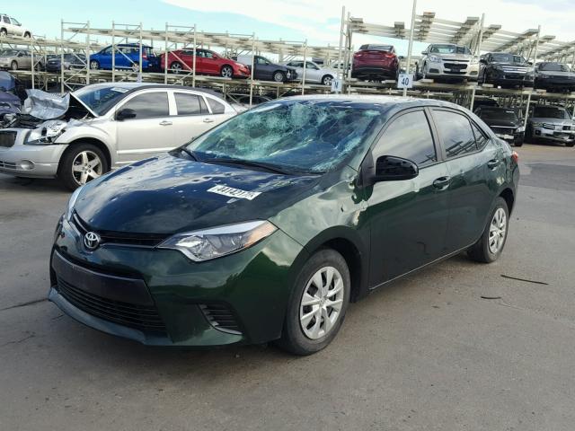 2T1BPRHE4GC549614 - 2016 TOYOTA COROLLA EC 绿色 照片 2