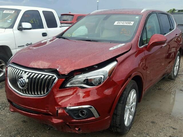 LRBFXBSA4HD008340 - 2017 BUICK ENVISION E RED photo 2