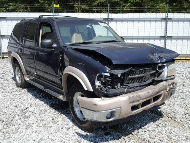 1FMZU64P21UB07837 - 2001 FORD EXPLORER E BLUE photo 1