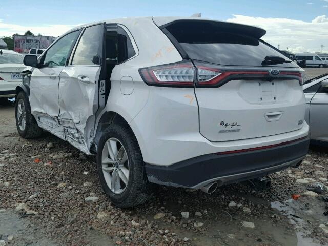 2FMPK3J90HBC68446 - 2017 FORD EDGE SEL WHITE photo 3