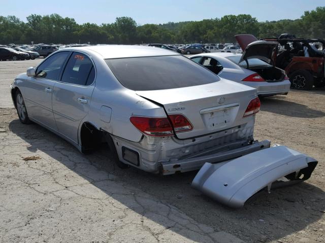 JTHBA30G555082465 - 2005 LEXUS ES 330 SILVER photo 3