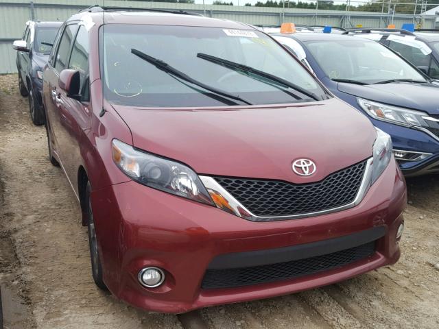 5TDXK3DC8ES460316 - 2014 TOYOTA SIENNA SPO RED photo 1