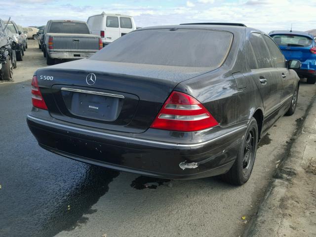 WDBNG75J4YA060511 - 2000 MERCEDES-BENZ S BLACK photo 4