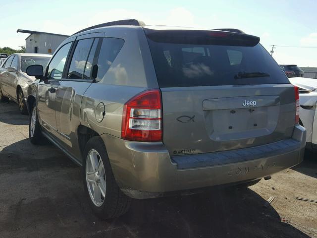 1J8FT47038D589489 - 2008 JEEP COMPASS SP TAN photo 3