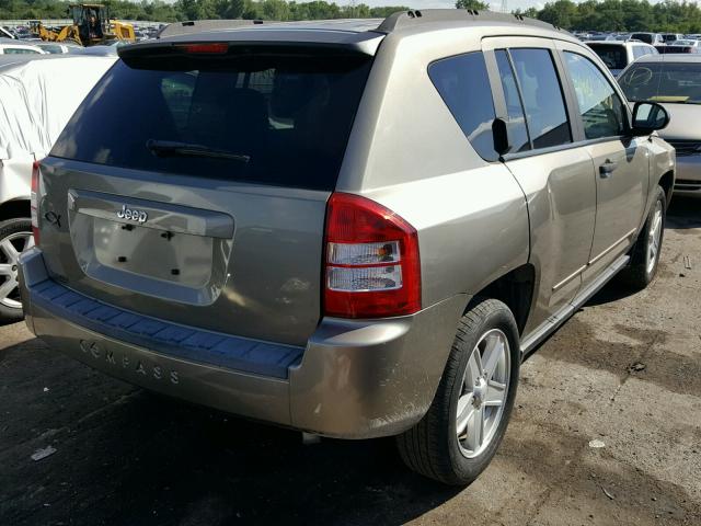 1J8FT47038D589489 - 2008 JEEP COMPASS SP TAN photo 4