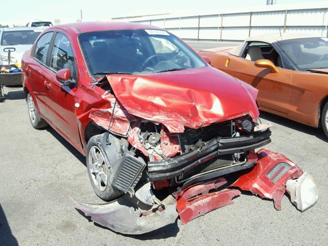KL1TD56658B130888 - 2008 CHEVROLET AVEO BASE Қызыл фото 1
