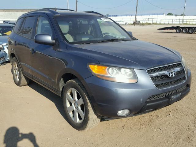 5NMSH13E87H008372 - 2007 HYUNDAI SANTA FE S GRAY photo 1