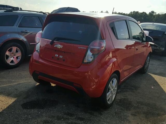 KL8CD6S93FC718920 - 2015 CHEVROLET SPARK 1LT RED photo 4