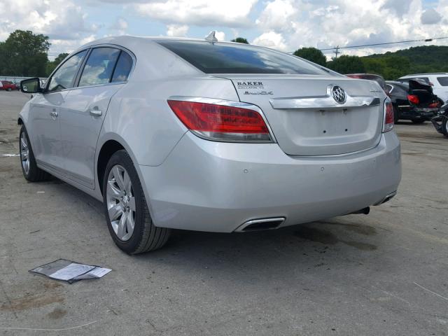 1G4GD5E35CF275184 - 2012 BUICK LACROSSE P SILVER photo 3