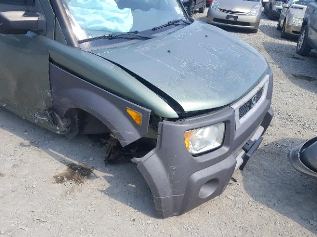 5J6YH28624L025576 - 2004 HONDA ELEMENT EX GREEN photo 9