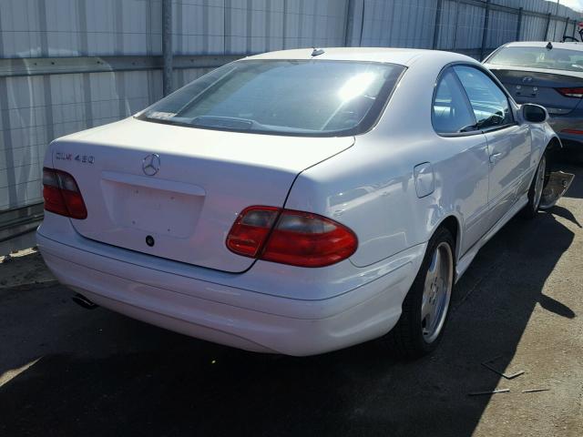 WDBLJ70G91F178146 - 2001 MERCEDES-BENZ CLK 430 WHITE photo 4