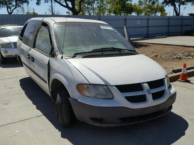 1B4GP25B42B506385 - 2002 DODGE CARAVAN SE WHITE photo 1