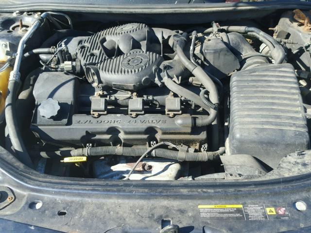 1C3EL66R64N395983 - 2004 CHRYSLER SEBRING BLACK photo 7