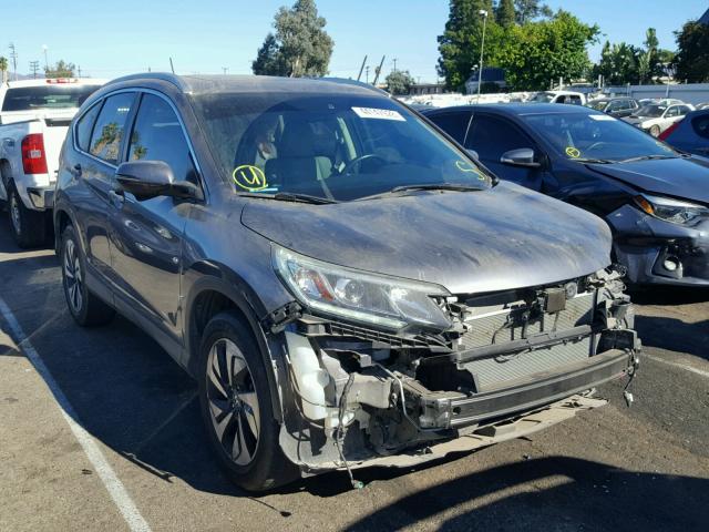 5J6RM3H92FL018937 - 2015 HONDA CR-V TOURI GRAY photo 1