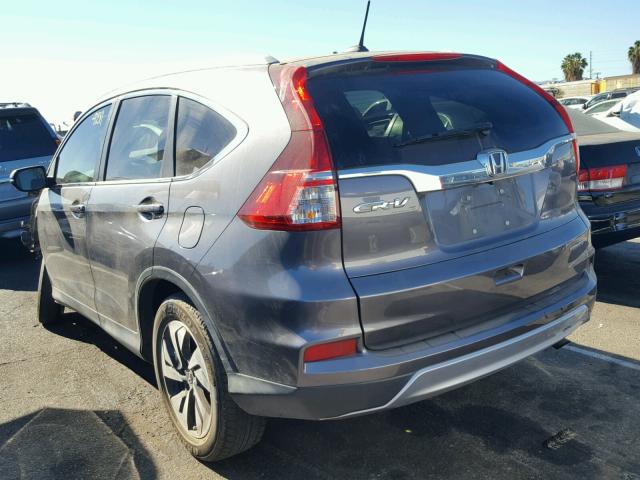 5J6RM3H92FL018937 - 2015 HONDA CR-V TOURI GRAY photo 3