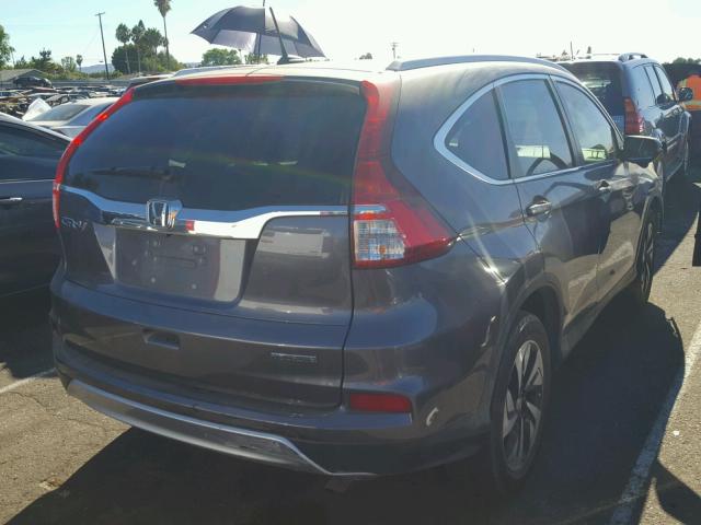 5J6RM3H92FL018937 - 2015 HONDA CR-V TOURI GRAY photo 4