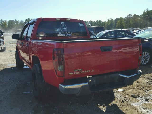 1GCCS136348203257 - 2004 CHEVROLET COLORADO RED photo 3