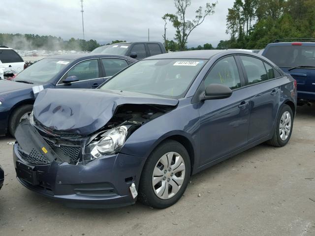 1G1PA5SG0D7163773 - 2013 CHEVROLET CRUZE LS BLUE photo 2