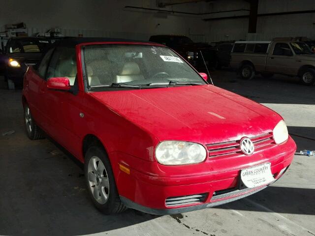 3VWDC21V11M807251 - 2001 VOLKSWAGEN CABRIO GLX 红色 照片 1