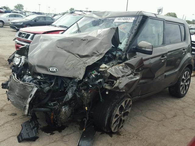 KNDJT2A66D7493514 - 2013 KIA SOUL BROWN photo 2