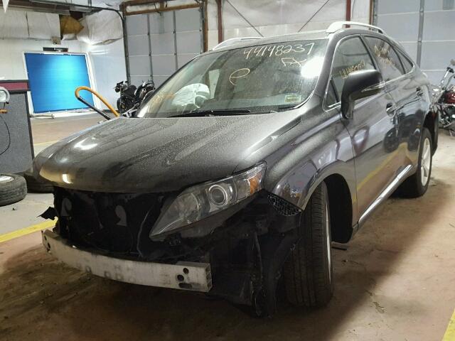 2T2BK1BAXAC062443 - 2010 LEXUS RX 350 GRAY photo 2