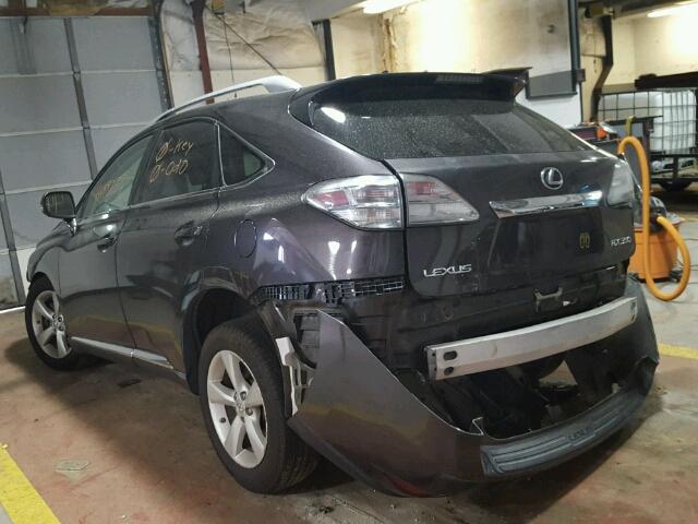 2T2BK1BAXAC062443 - 2010 LEXUS RX 350 GRAY photo 3