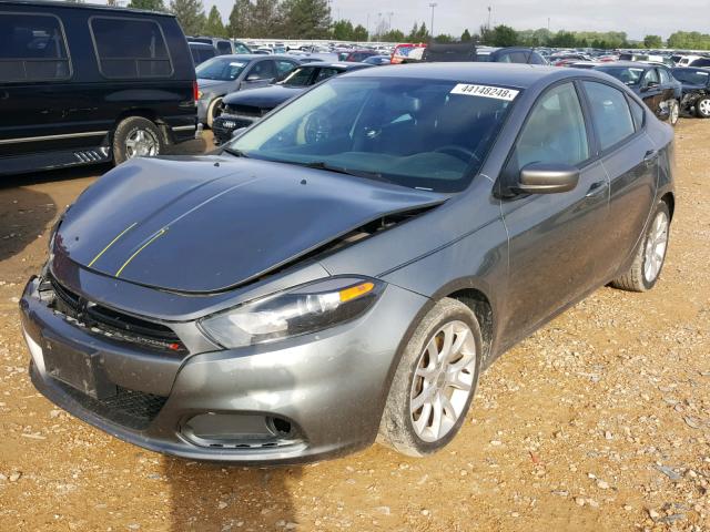 1C3CDFBA2DD311510 - 2013 DODGE DART SXT GRAY photo 2