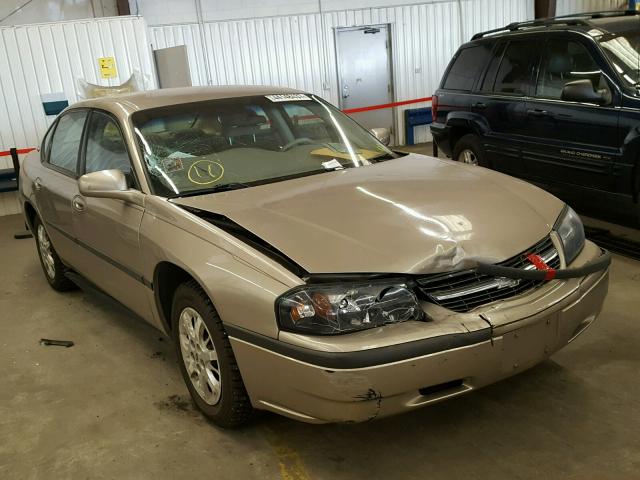 2G1WF55E929189274 - 2002 CHEVROLET IMPALA GOLD photo 1