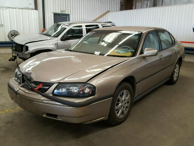 2G1WF55E929189274 - 2002 CHEVROLET IMPALA GOLD photo 2