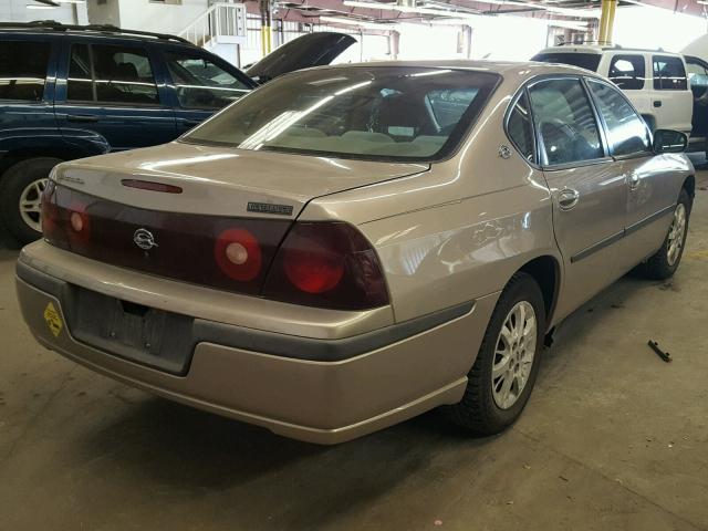 2G1WF55E929189274 - 2002 CHEVROLET IMPALA 金色 照片 4