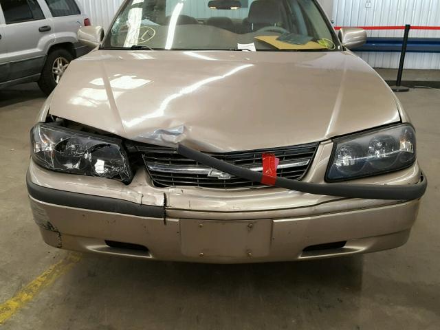 2G1WF55E929189274 - 2002 CHEVROLET IMPALA GOLD photo 9