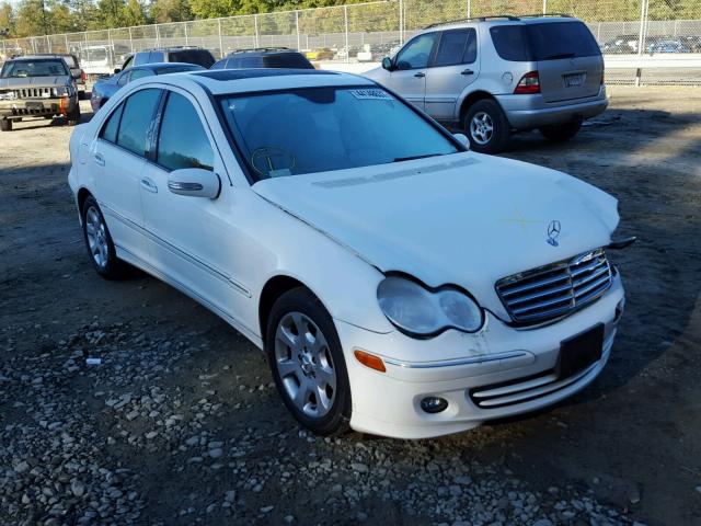 WDBRF92H76F822246 - 2006 MERCEDES-BENZ C GENERATI WHITE photo 1