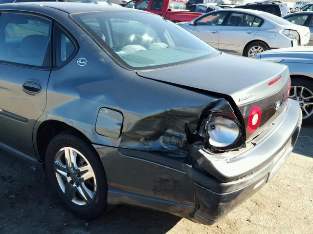 2G1WF52K549305955 - 2004 CHEVROLET IMPALA GRAY photo 9