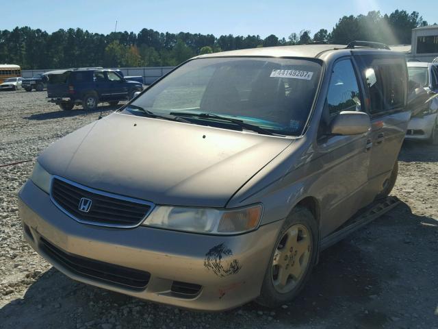 2HKRL18641H597851 - 2001 HONDA ODYSSEY GOLD photo 2