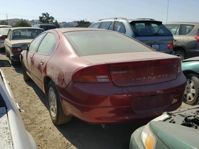 2B3HD46R64H706803 - 2004 DODGE INTREPID S წითელი ფოტო 3
